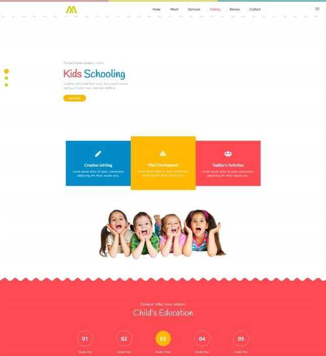 婴幼儿早教儿童培训机构网站HTML模板 - 小辰精品|源码站™