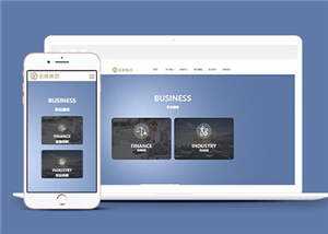 简约网络设计金融企业前端网站模板下载 - 小辰精品|源码站™