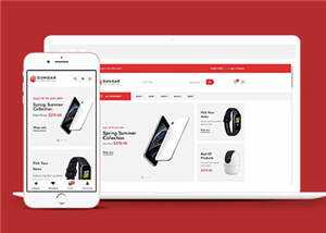 电子数码商店网站HTML5模板下载 - 小辰精品|源码站™