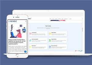 网络数字营销公司网页模板下载 - 小辰精品|源码站™