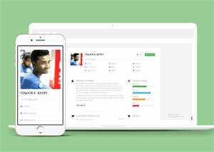 简洁个人简历介绍网站模板下载 - 小辰精品|源码站™