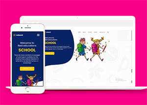 宽屏儿童幼教培训机构网站模板 - 小辰精品|源码站™