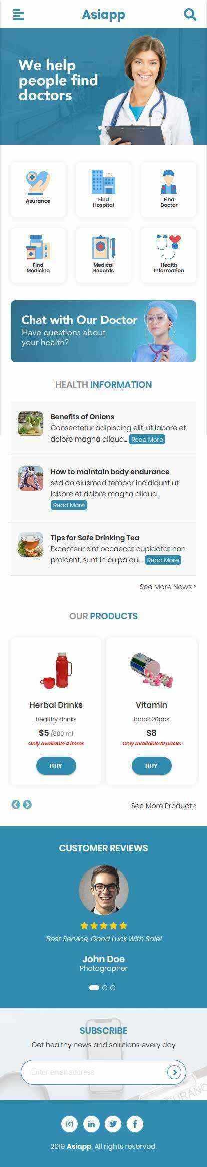 手机医疗电子商务网站wap移动端源码 - 小辰精品|源码站™