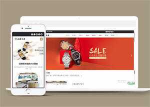 品牌钟表手表类网站前端模板下载 - 小辰精品|源码站™