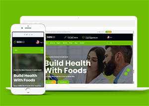 绿色有机食品农产品网站模板下载 - 小辰精品|源码站™