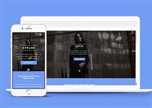 宽屏时尚女性服装展示网站模板 - 小辰精品|源码站™