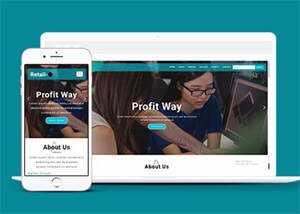 简洁企业人才培训网站模板源码 - 小辰精品|源码站™