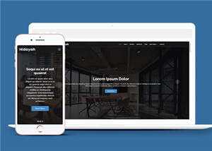 商业团队项目展示响应式网页模板 - 小辰精品|源码站™