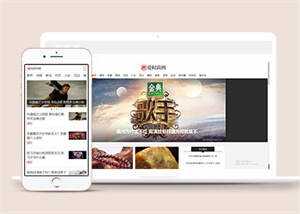 新闻资讯时尚杂志类网站模板源码 - 小辰精品|源码站™