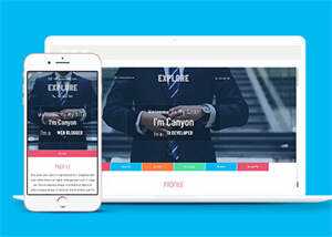 宽屏多彩时尚商务网站模板下载 - 小辰精品|源码站™