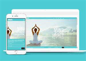 简洁功夫瑜伽健身网站模板源码 - 小辰精品|源码站™