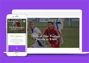 绿色足球竞技俱乐部网站模板 - 小辰精品|源码站™