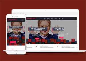 宽屏图书教育HTML网站模板源码 - 小辰精品|源码站™