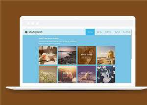 简洁画廊摄影图库类源码模板下载 - 小辰精品|源码站™