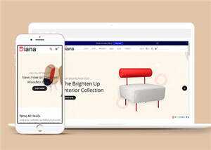 宽屏环保家具公司网站模板下载 - 越北资源网