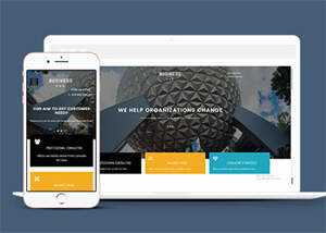 侧边隐藏菜单设计网站模板下载 - 小辰精品|源码站™