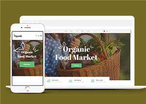 宽屏有机食品农场网页模板下载 - 项目资源网