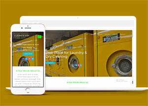 响应式洗衣机维修点网站模板 - 小辰精品|源码站™