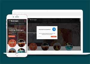 响应式鸡尾酒公司网站模板 - 小辰精品|源码站™