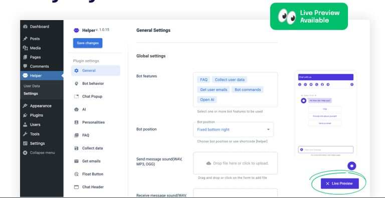 图片[3] - WordPress 插件 OpenAI 聊天机器人 – Helper助手破解版 1.0.18 - 小辰精品|源码站™