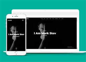 黑色酷炫设计师网站模板下载 - 小辰精品|源码站™