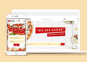 响应式大气美食披萨网站模板 - 小辰精品|源码站™