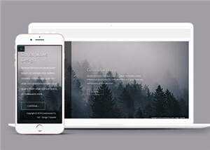 简洁公司产品动态单页面响应式网页模板下载 - 小辰精品|源码站™