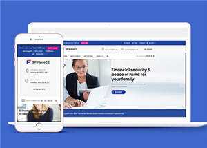 响应式理财产品公司HTML网页模板下载 - 小辰精品|源码站™