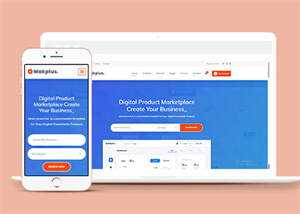宽屏插件交易网站HTML5模板 - 小辰精品|源码站™