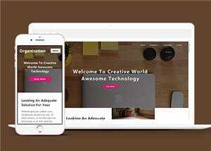 简洁创意科技展示响应式网页模板下载 - 小辰精品|源码站™