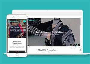 响应式宽屏教育学习网站模板 - 小辰精品|源码站™