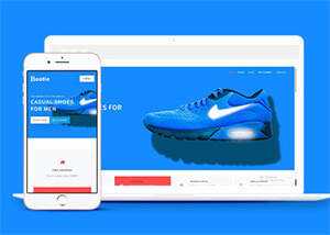 耐克品牌鞋商城类网站模板源码 - 小辰精品|源码站™