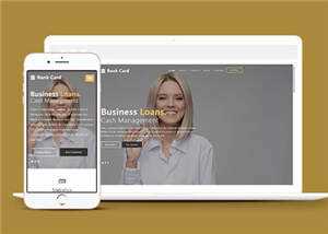 宽屏商业信贷服务公司响应式网站模板下载 - 小辰精品|源码站™