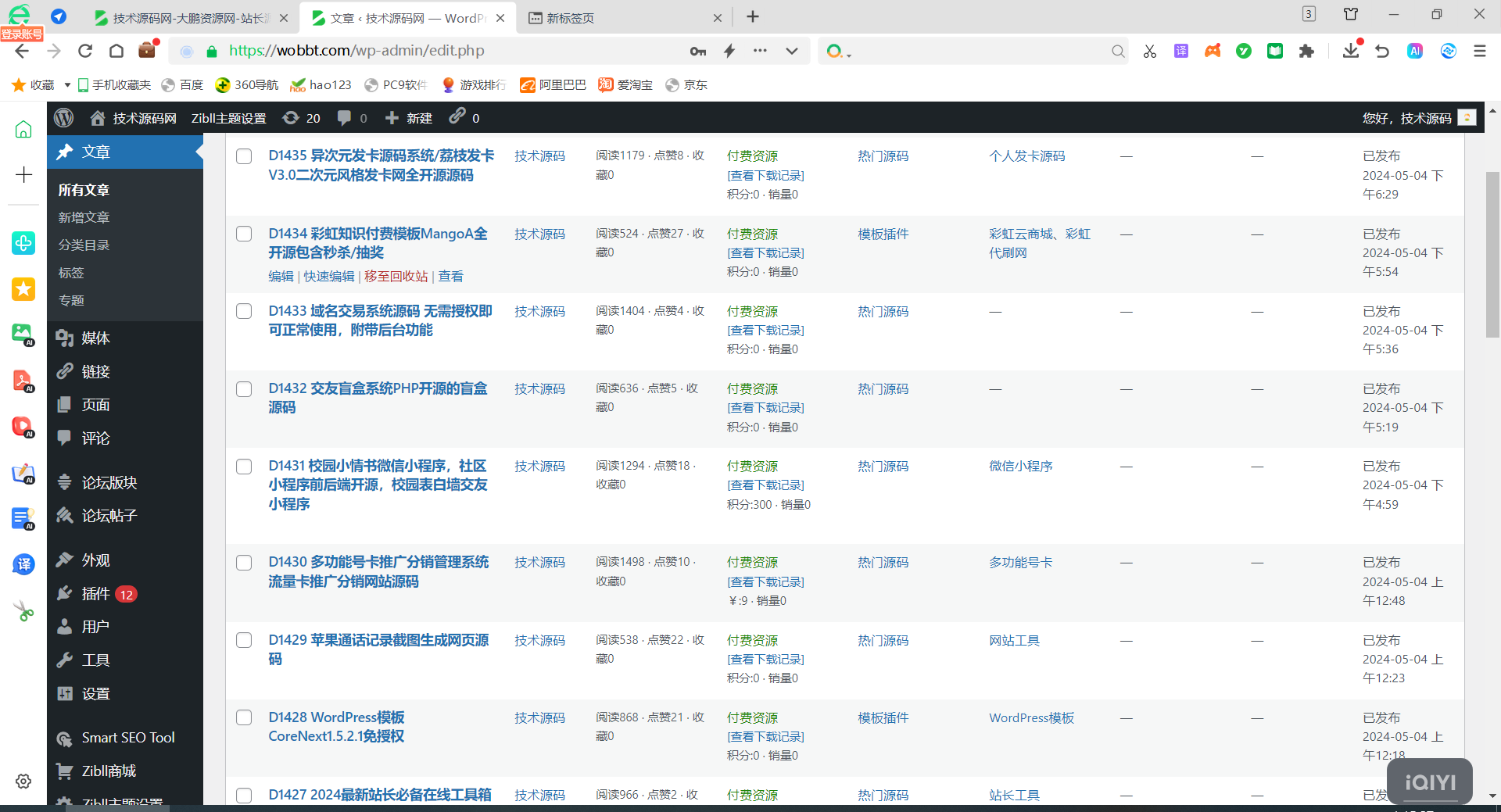 图片[2] - WordPress整站源码网站数据打包4000条带视频教程 - 小辰精品|源码站™