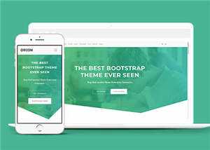 宽屏绿色产品信息展示响应式网站模板下载 - 小辰精品|源码站™