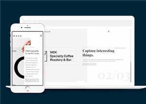 宽屏创意展示动态响应式网站模板下载 - 小辰精品|源码站™