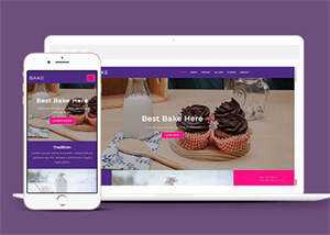 面包烘焙品牌加盟网站模板下载 - 小辰精品|源码站™