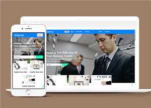 简约商务动态服务展示响应式网站模板下载 - 小辰精品|源码站™