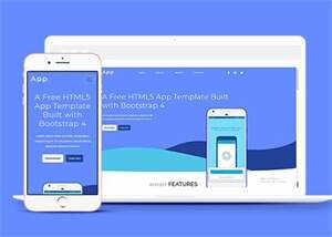Bootstrap4手机APP网站模板源码 - 小辰精品|源码站™
