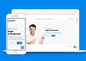 响应式个人简历主页HTML模板源码 - 小辰精品|源码站™