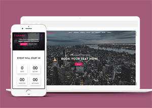 演讲会门票销售网站模板下载 - 小辰精品|源码站™