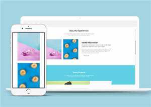 简约创意产品时尚展示响应式网页模板下载 - 小辰精品|源码站™