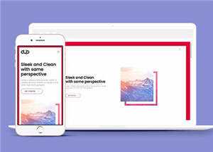 宽屏产品商务展示响应式网页模板下载 - 小辰精品|源码站™