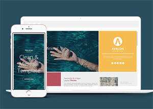 宽屏多色块布局网站模板下载 - 小辰精品|源码站™