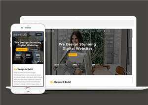 宽屏网站设计服务响应式网站模板下载 - 小辰精品|源码站™