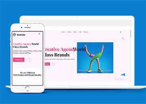 创意品牌广告设计公司网站模板 - 小辰精品|源码站™