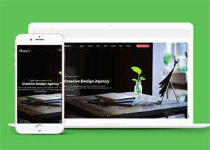 宽屏创意设计机构网站模板下载 - 小辰精品|源码站™