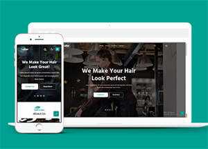 时尚美发理发博客HTML5网站模板 - 小辰精品|源码站™