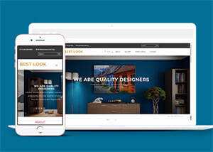 室内装修设计类网站静态模板 - 小辰精品|源码站™