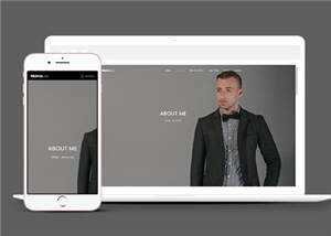 简约企业项目展示响应式网站模板下载 - 小辰精品|源码站™